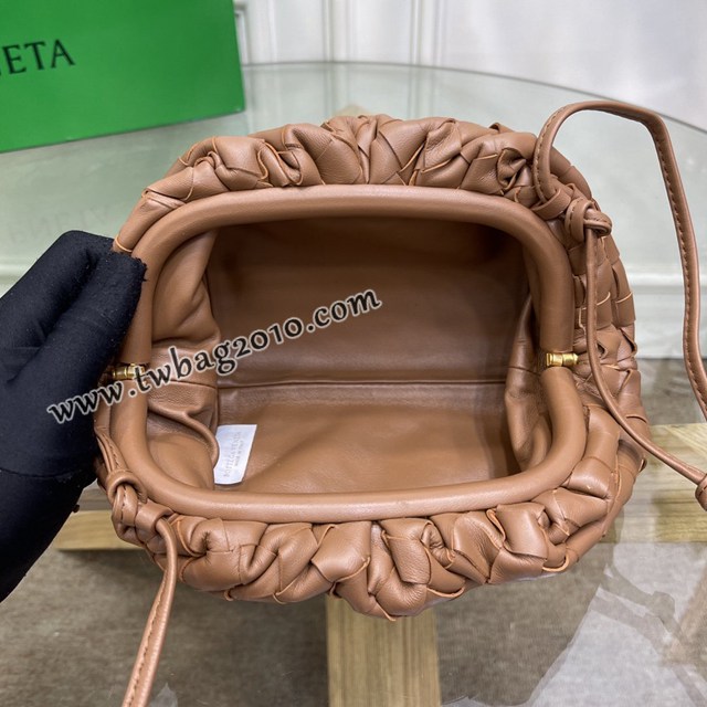 Bottega veneta高端女包 98061 寶緹嘉升級版小號編織雲朵包 BV經典款純手工編織羔羊皮女包  gxz1183